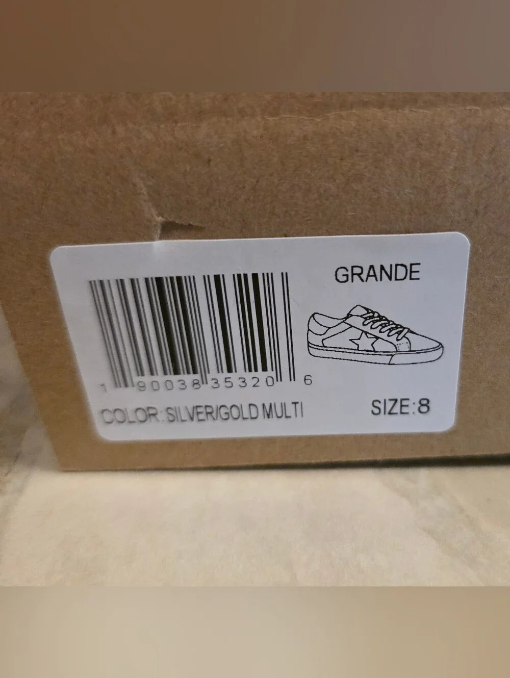 Vintage Havana Grande Fashion Sneaker Size 8